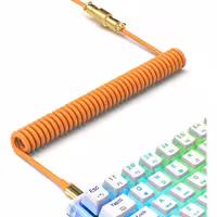 کابل برای کیبورد گیمینگ USB-C Type-C HyperSpeed ​​با نرخ بازگشت 8 کیلوهرتز سفارشی TPU با روکش طلا