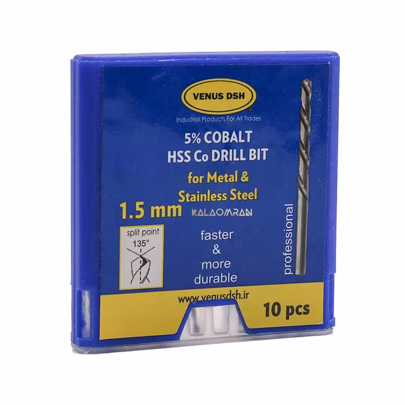 ست 10 عددی مته آهن سایز 1.5 میلی متر VENUS DSH