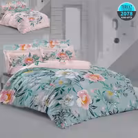 سرویس لحاف روتختی 2 نفره چاپی تنسل برند ترکاز(Turkaz) کد 2078