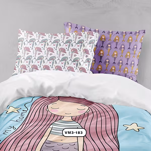 ست روتختی دستیکور مدل پری دریایی کد VM3-183