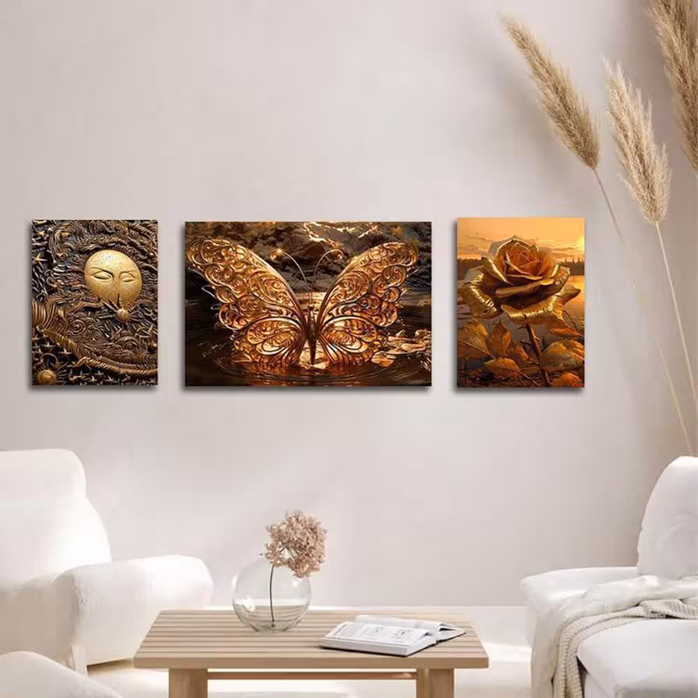 تابلو شاسی 2 تکه طرح مدرن نیم دایره چهره کد 22899