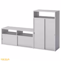 ترکیب میز تلویزیون و قفسه مدل SPIKSMED | برند ایکیا | ارسال 15 الی 20 روز کاری