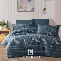 روتختی کله‌غازی تیره طرح گل دونفره کاوری مدل Moyo