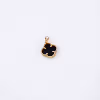 پلاک طلا تراش مشکي ونکلیف