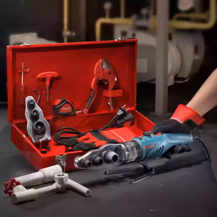 دستگاه جوش لوله سبز گوشه زن با متعلقات RH-4404