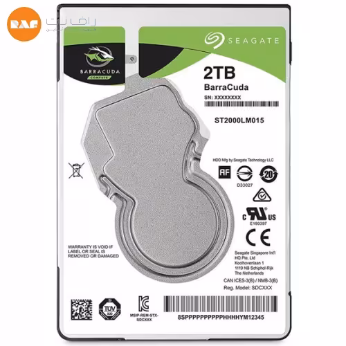 قیمت خرید آنلاین فوری هارددیسک اینترنال سیگیت مدل BarraCuda ST2000LM015 ظرفیت 2 ترابایت