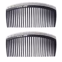 شانه مو نقره ای مدل S2 بسته 2 عددی