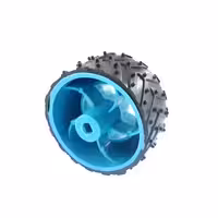 چرخ 2 اینچی مخصوص رباتیک طرح داکار آبی  Robotic  Wheel