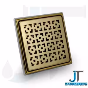 کفشور  15*15 طلایی با خروجی 80 میلی متر جهانیار طرح لوکا