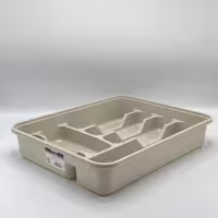 جا قاشق و چنگالی بژ دنیا پلاستیک 14001