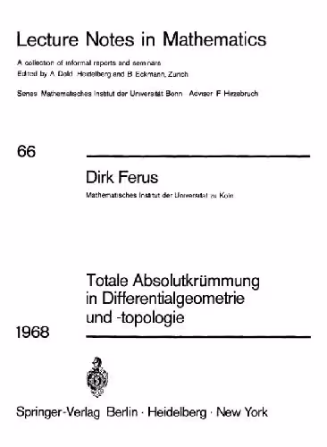 خرید و دانلود نسخه کامل کتاب Totale AbsolutkrUmmung in Differentialgeometrie und -topologie