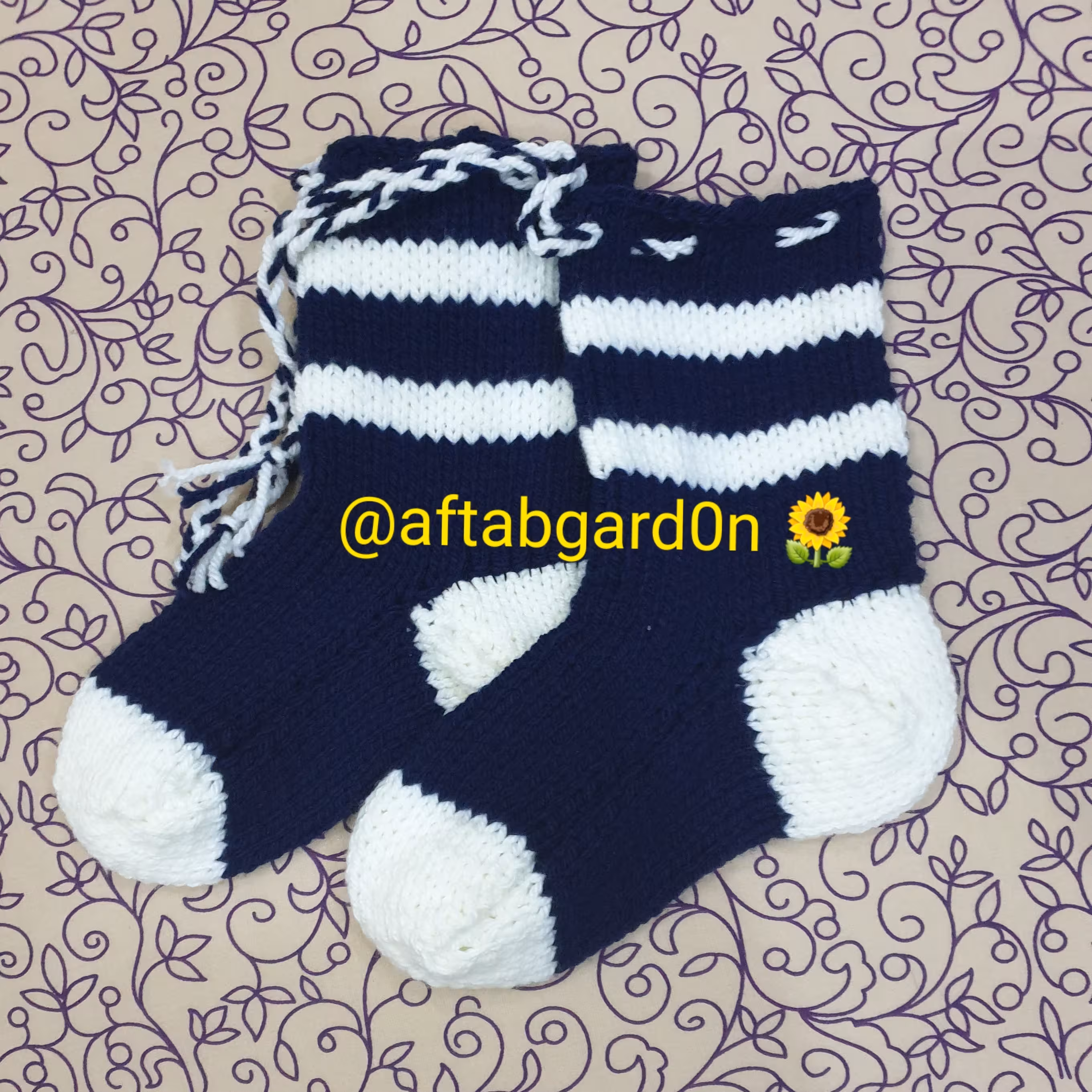 جوراب بافتنی( با دومیل) ساقدار مردانه گالری آفتابگردون