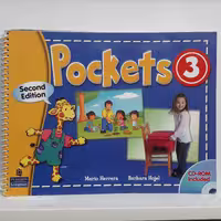 کتاب زبان پاکتس Pockets 3 به همراه کتاب کار  مناسب خردسال 