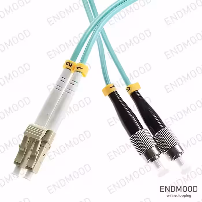 پچ کورد فیبر نوری 10 متری داپلکس نگزنس Nexans OM3 LC-FC