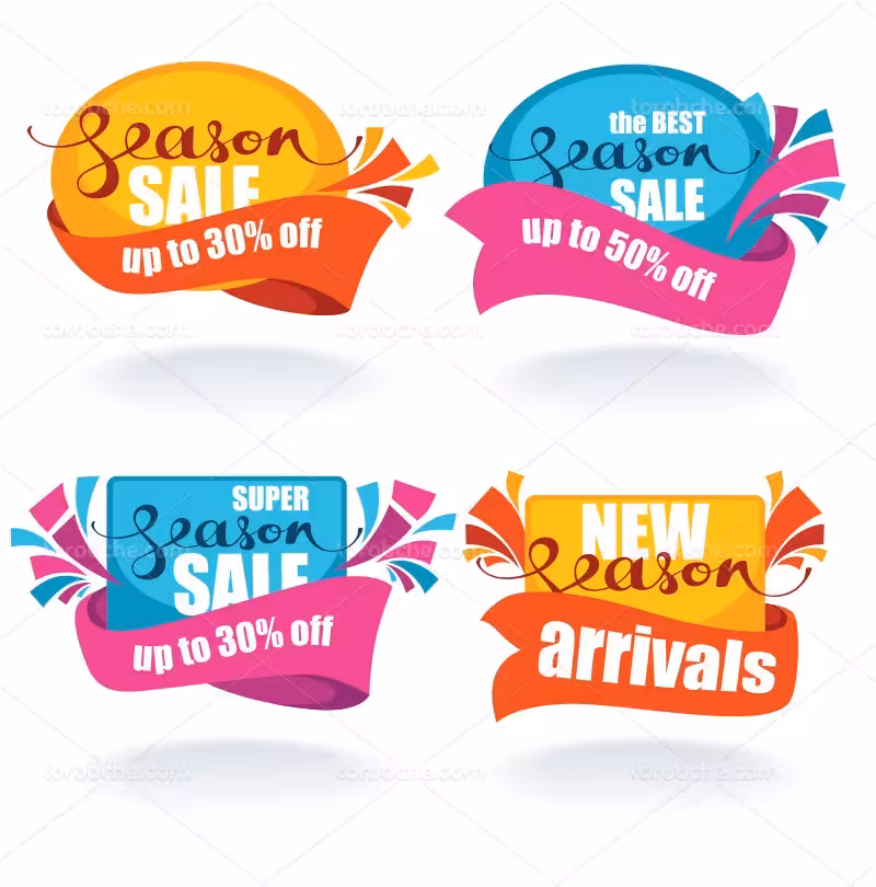 وکتور باکس متنی خلاقانه با رنگ های شاد | گرافیک با طعم تربچه