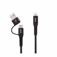 کابل تایپ سی و USB به لایتنینگ بیاند مدل BCUL-551 طول 1 متر