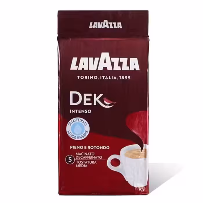 پودر قهوه لاوازا مدل Dek Intenso حجم 250 گرم ساخت ایتالیا