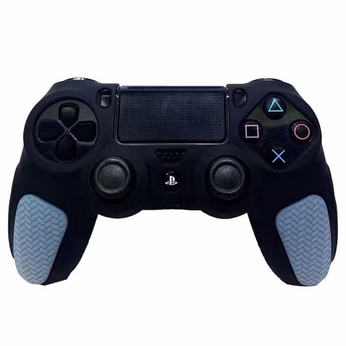 روکش دسته PS4 ضد لغزش با رنگ مشکی خاکستری