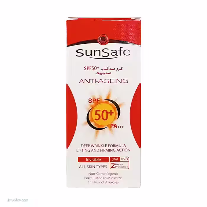 کرم ضد آفتاب و ضد چروک سان سیف SPF50 حجم 50 میلی لیتر