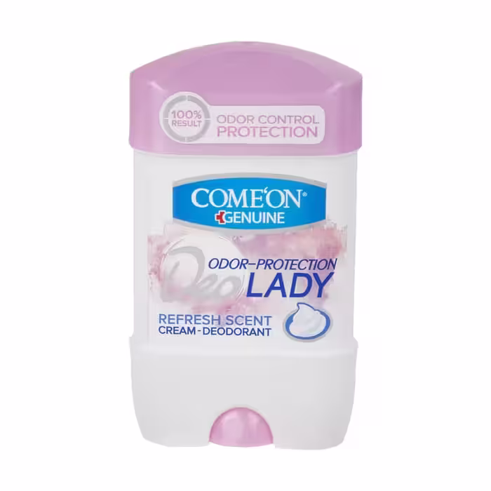 ژل دئودورانت زنانه صورتی کامان مدل Deo Lady حجم 75ml Comeon Deo Lady Pink Anti-Perspirant Roll On 75ml
