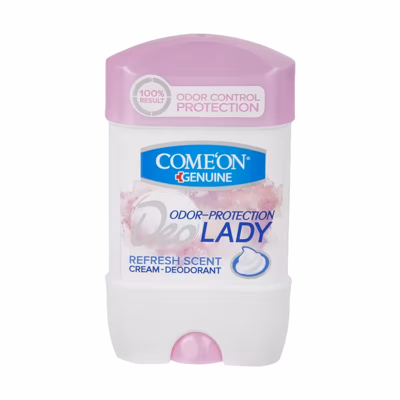 ژل دئودورانت زنانه صورتی کامان مدل Deo Lady حجم 75ml Comeon Deo Lady Pink Anti-Perspirant Roll On 75ml
