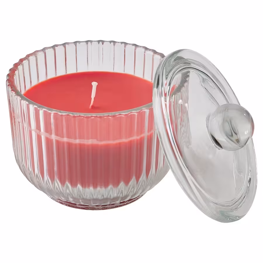 شمع لیوانی ایکیا مدل VINTERFINT کد 205.257.47 زمان اتمام 20 ساعت