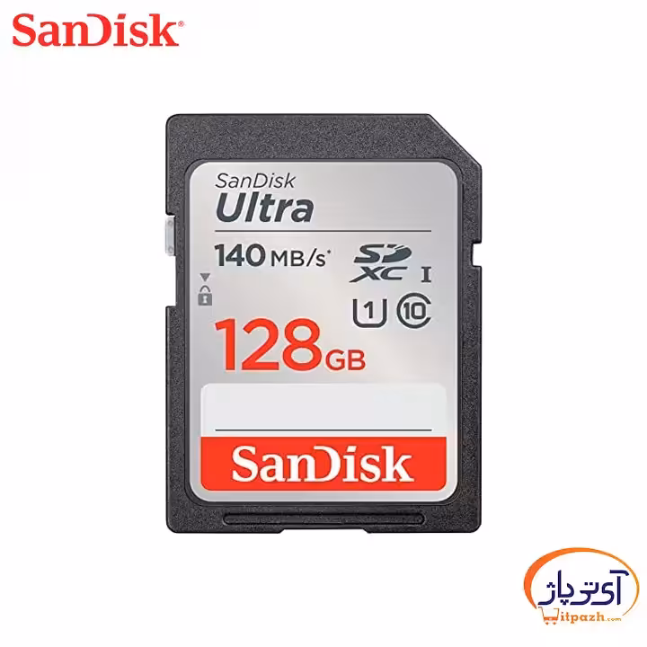 کارت حافظه SD Ultra A1 سندیسک ظرفیت 128 گیگابایت سرعت 140m/s