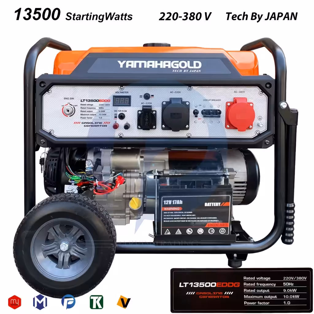 موتور برق بنزینی یاماها مدل LT13500EDDG تکفاز و سه فاز