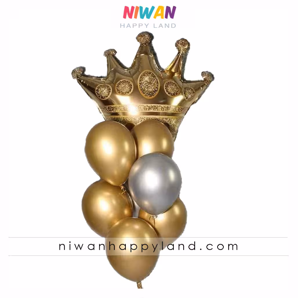 پک بادکنک تاج و کروم