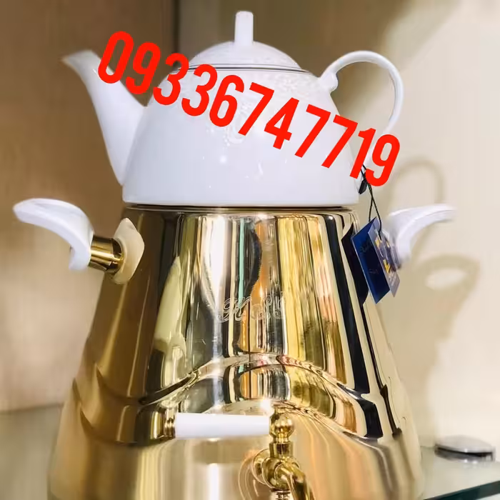 تولیدی کتری قوری  هرمی طلایی ساخت شرکت تولیدی کتری قوری استیل فراهانی  تولید کننده برتر کتری و قوری استیل در ایران