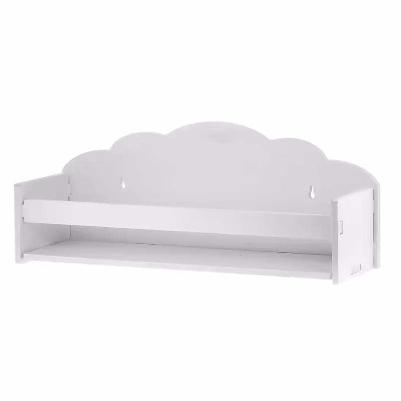 شلف دیواری مدل جاکتابی طرح ابر | کالا مکس