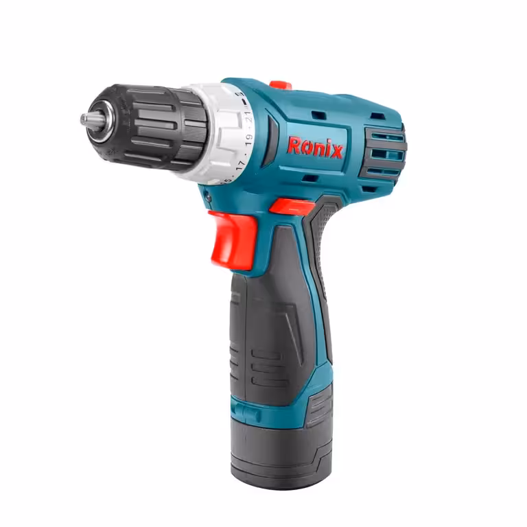 ست ترکیبی دریل شارژی رونیکس 12 ولت تک باتری -35 تکه RS-8013