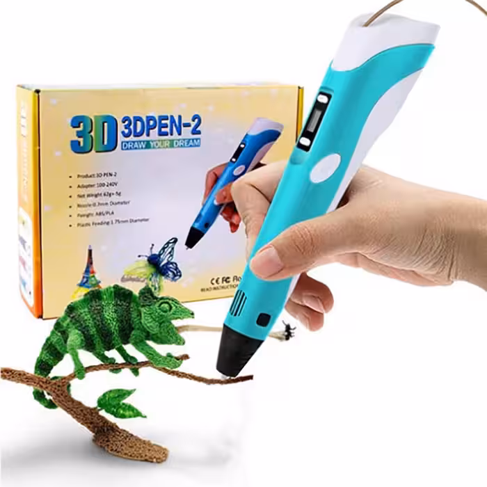 قلم سه بعدی 3DPEN 2 مدل با کیفیت (12 ولتی به همراه آداپتور)
