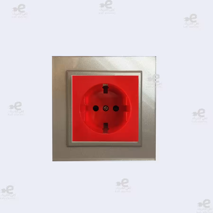 پریز برق ارت UPS برلیان پلکسی بژ | ایران الکتریک