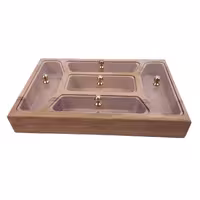 جعبه پذیرایی مستطیل درب پلکسی کد WD5894