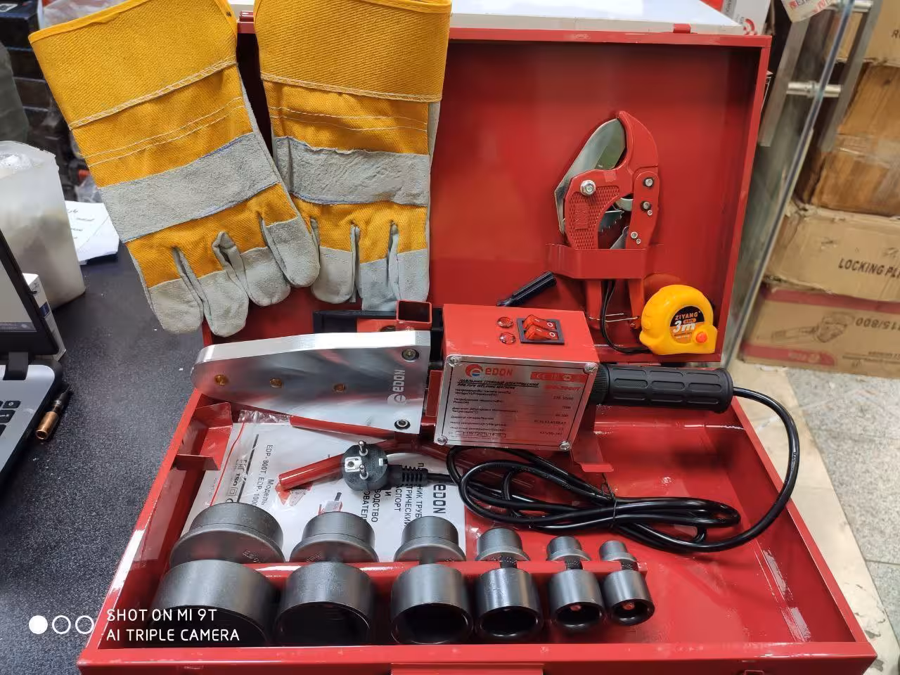 اتو لوله صنعتی 2000 وات ادون به همراه لوازم کامل