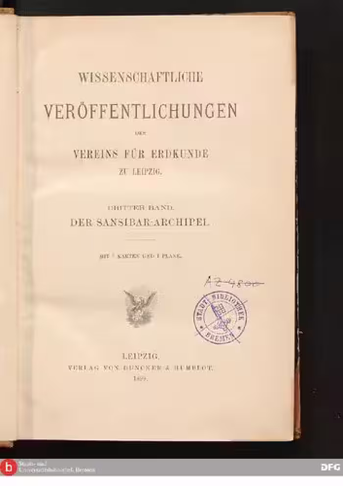 خرید و دانلود نسخه کامل کتاب Die Insel Mafia und ihre kleineren Nachbarinseln