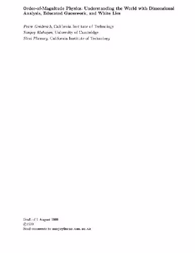 خرید و دانلود نسخه کامل کتاب Order-of-magnitude physics
