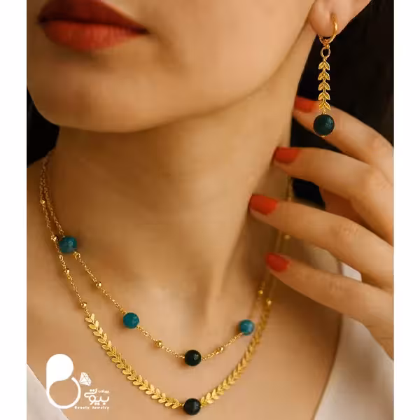 نیم ست گندمی دوبل سنگ