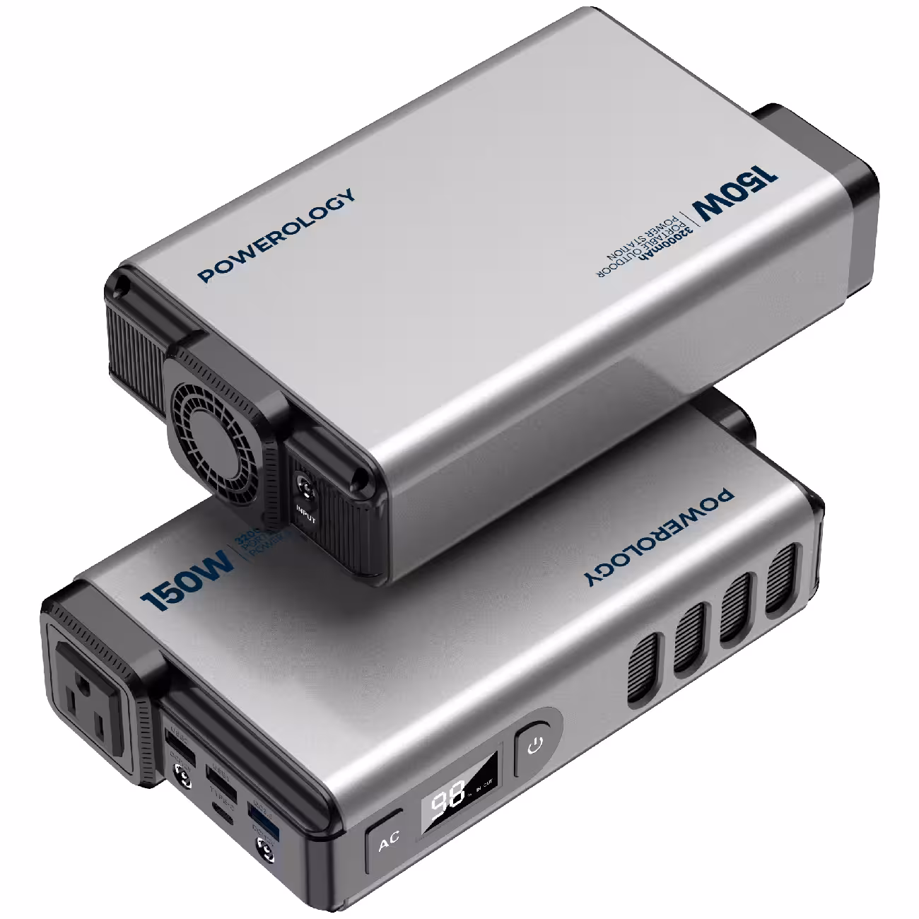 اینورتر و پاوربانک قابل حمل 150 وات 32000 پاورولوژی PPBCHA31