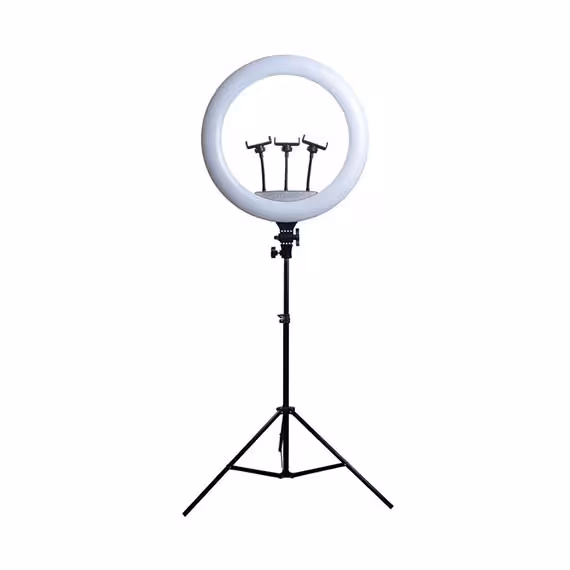 رینگ لایت 18 اینچ مدل LJJ-45 به همراه پایه 2 متری