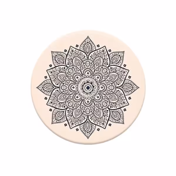 پاپ سوکت طرح چاکراه کرم white Chakra PopSocket