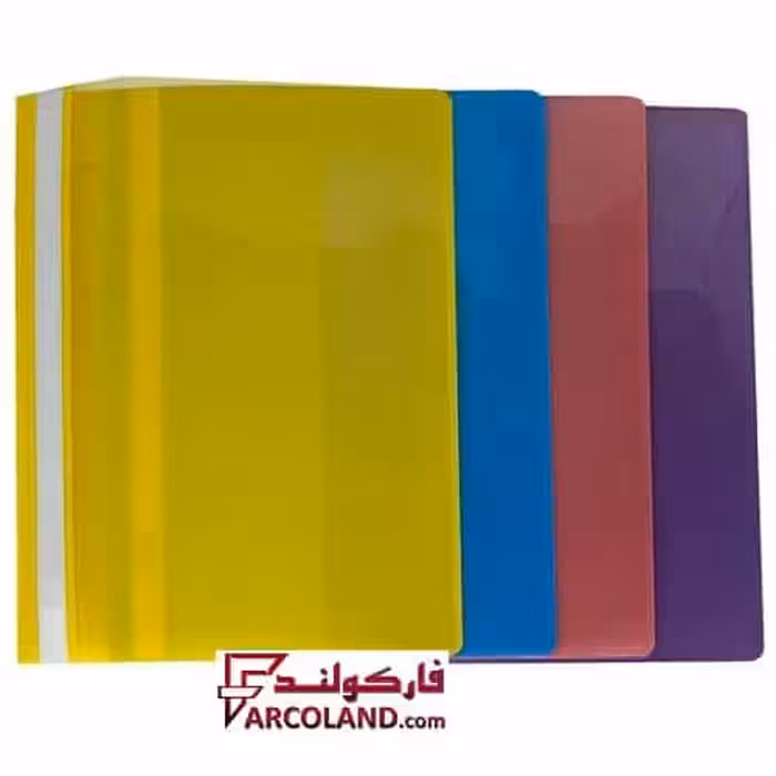 پوشه پلاستیکی سایز A4 بسته 100 عددی رنگ جور