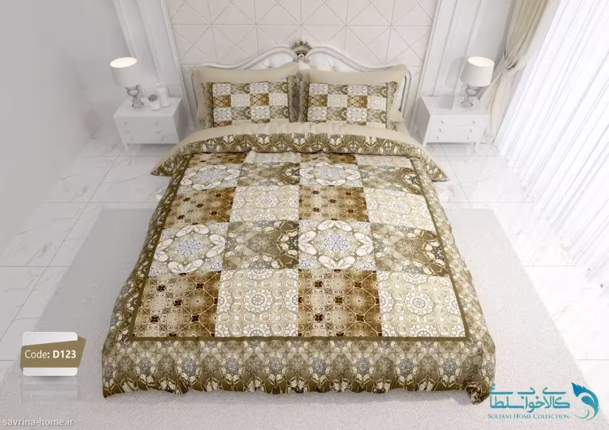 روتختی دو نفره طرح چهل تکه برند ترکسان کد D123