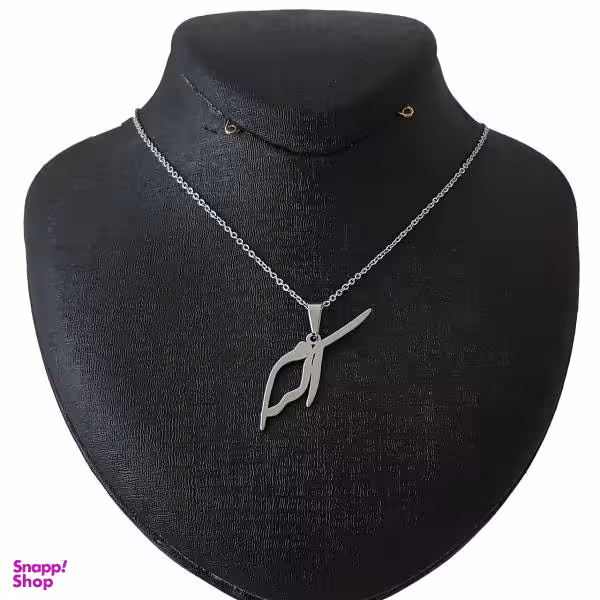گردنبند نقره ترمه مدل اسم اکرم کد AC34