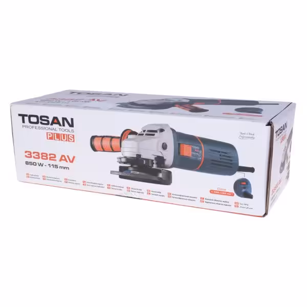 مینی فرز توسن 850 وات دیمردار توسن مدل 3382AV