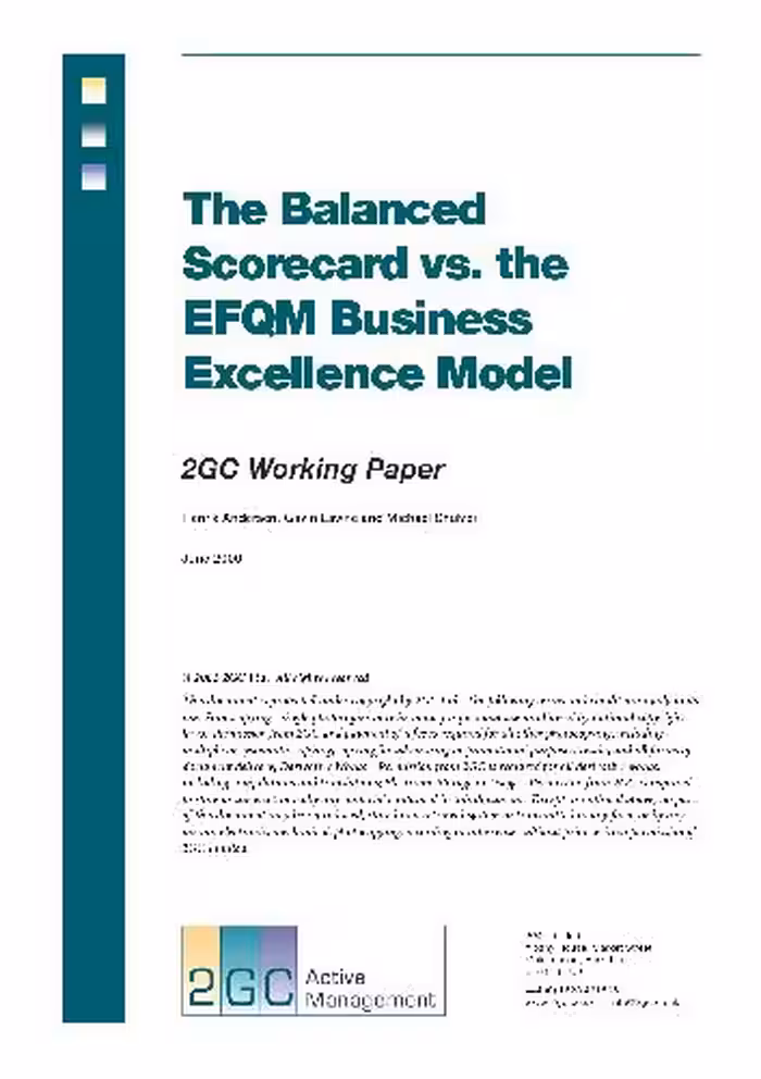 خرید و دانلود نسخه کامل کتاب Balanced Scorecard vs Business Excellence Model