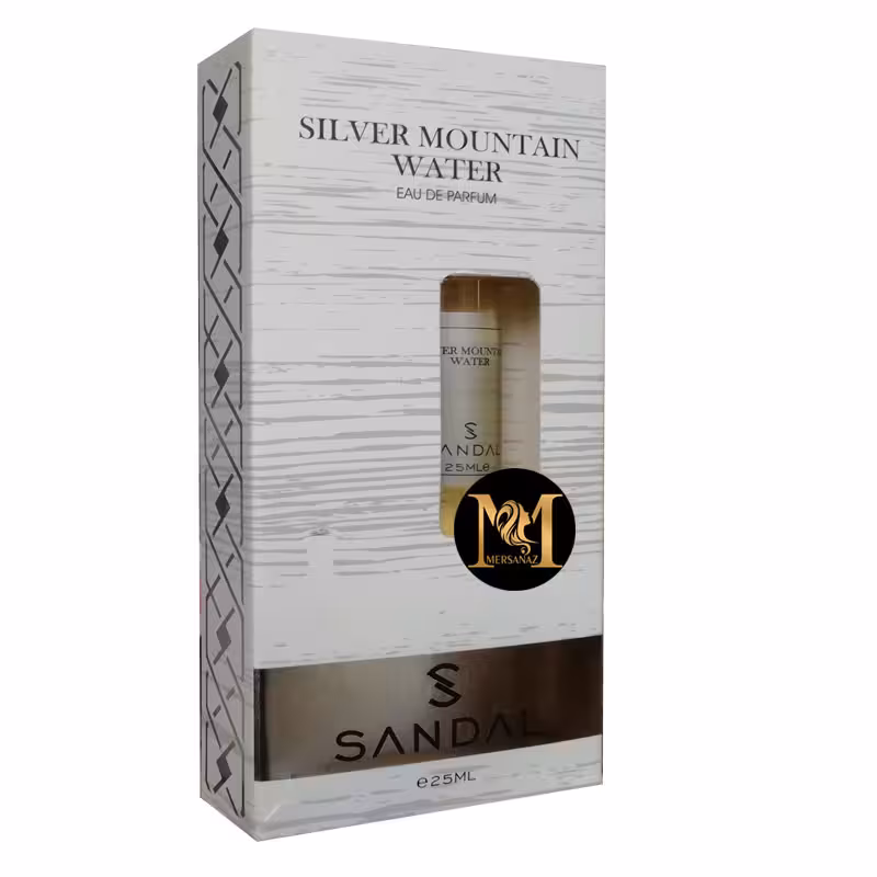 عطر جیبی مردانه صندل مدل سیلور مونتین حجم 25 میلی لیتر