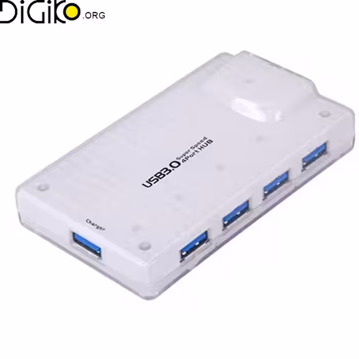 هاب 4 پورت USB3.0 با پورت شارژ همراه آداپتور (مارک فرانت)