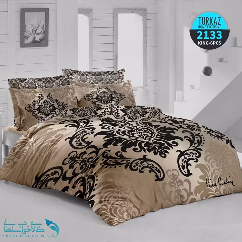 سرویس روتختی طرح الین برند Turkaz کد 2133 دو نفره